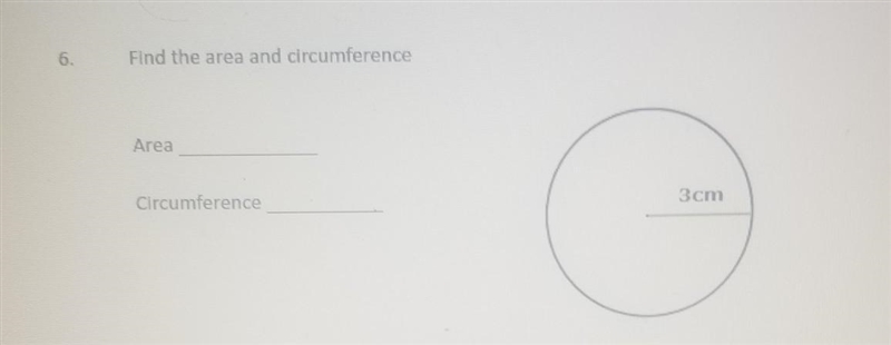 Can someone help find the circumference and area of this??? ​-example-1