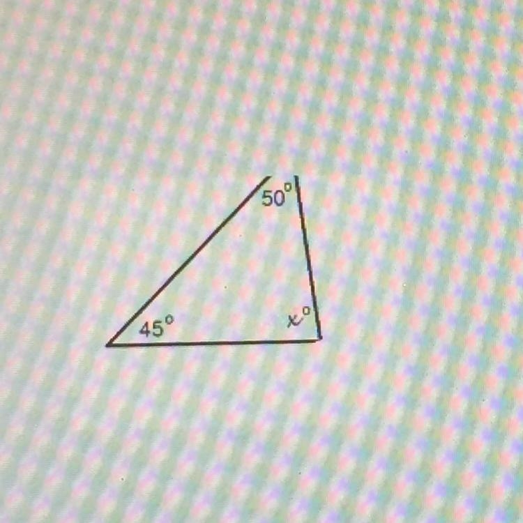 What is the measure of the missing angle?-example-1