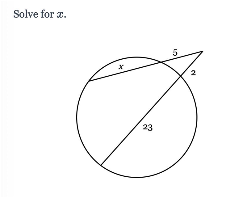 Solve for x I tried 10 but it said that it was incorrect-example-1