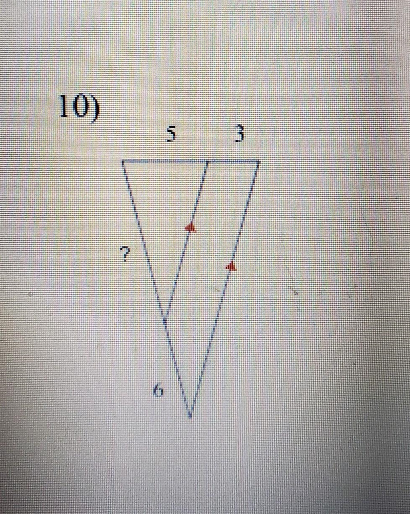 Find the missing length indicated. 5 3 ? 6​-example-1