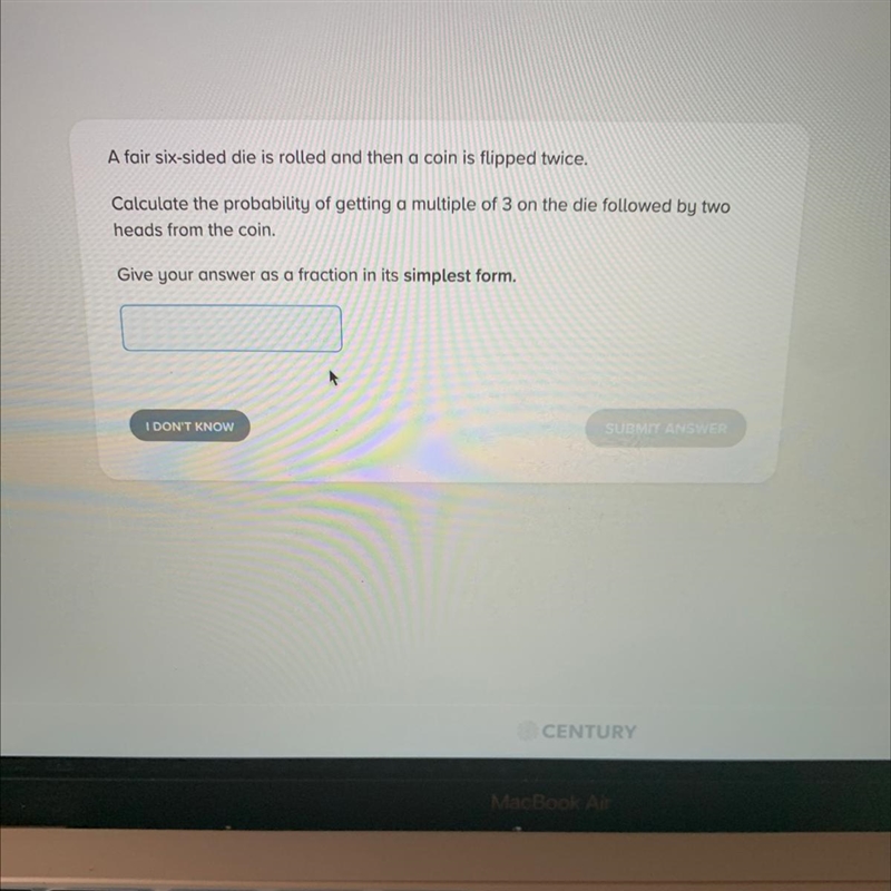 Help ASAP. Give you answer as a fraction.-example-1