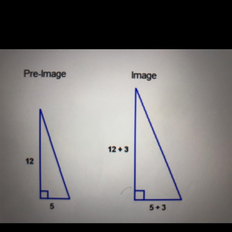 Which statement about these triangles is true? (Image) A. The dilation is an enlargement-example-1