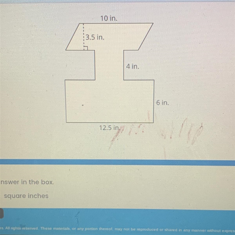 What is the area of the figure composed of a parallelogram, a square, and a rectangle-example-1