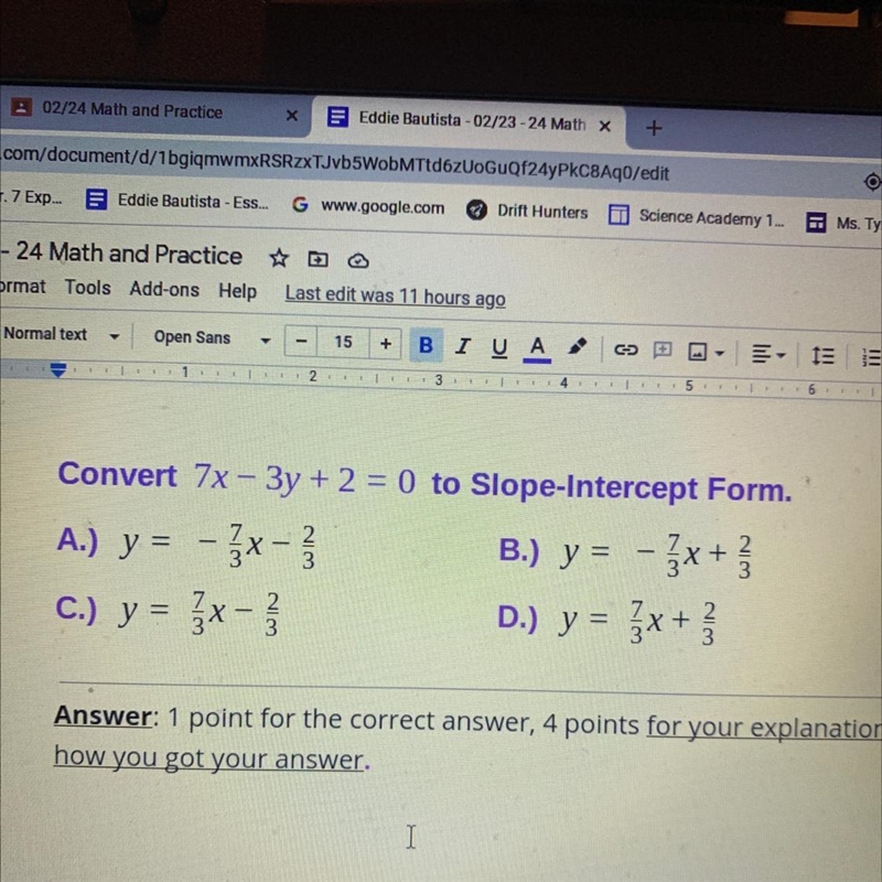 What is the correct answer in the photo A. B. C. or .D please explain why-example-1