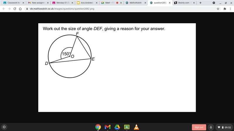 Work out the size angle DEF-example-1