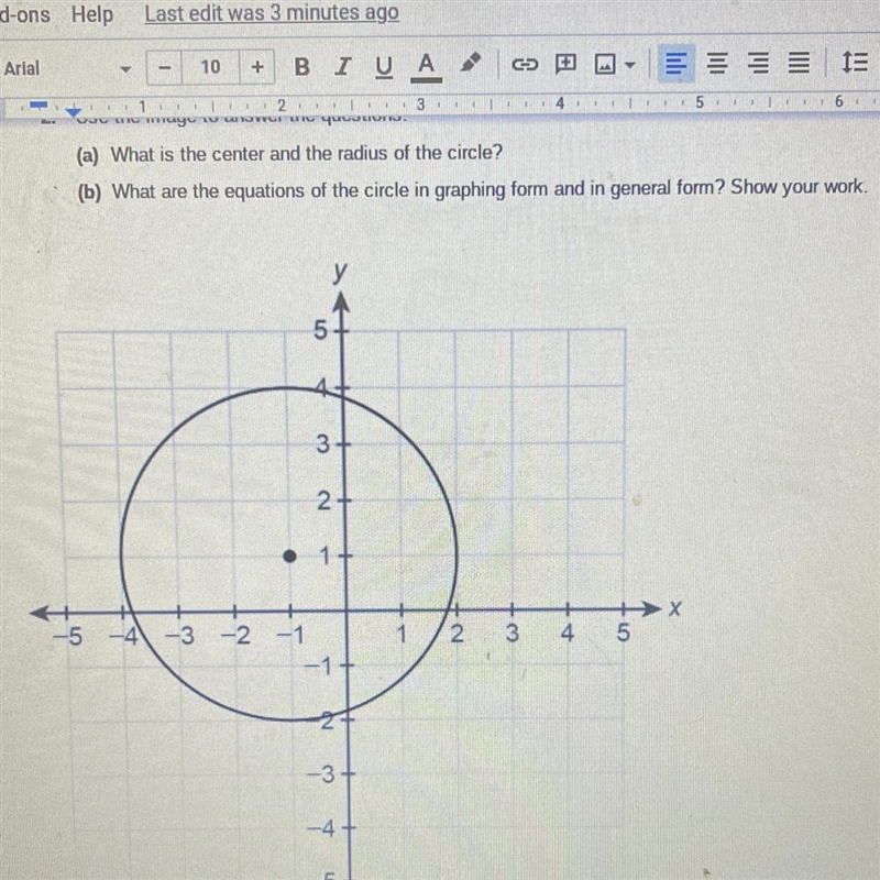 Help ASAP 2. Use the image to answer the questions. (a) What is the center and the-example-1