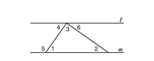 In the diagram provided, line l is parallel to line m. Select which of the following-example-1