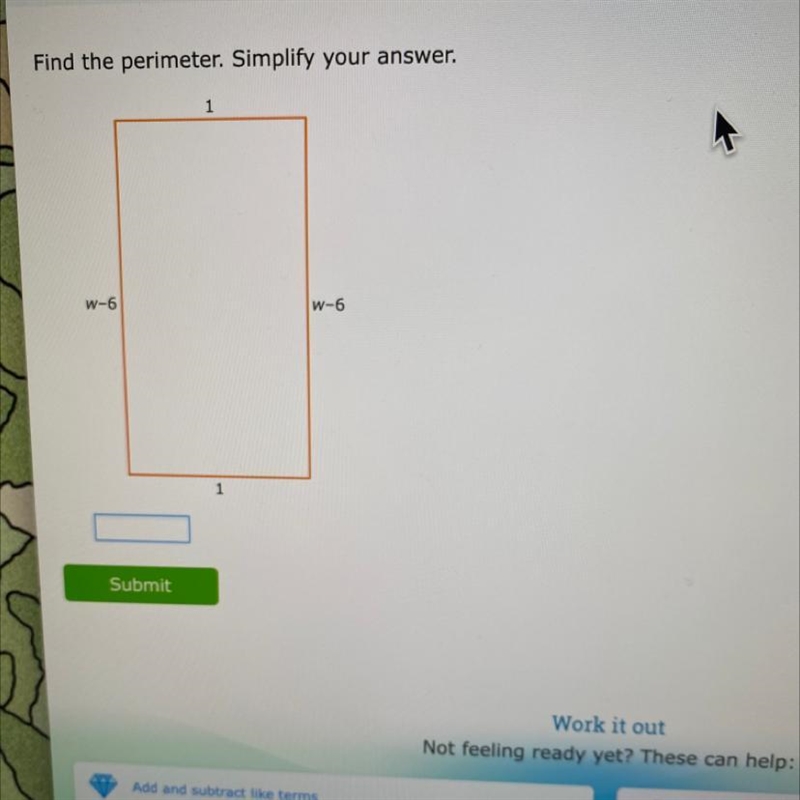 Find the perimeter. Simplify your answer.-example-1