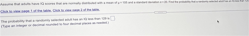 Assume that adults have iq scores that are normally distributed with a mean of u = 105 and-example-1