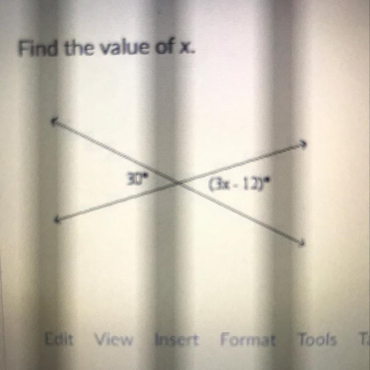 HELP ASAPPPP!!! Question in pic. Find the value of x-example-1