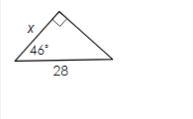 Find the value of x. Round to the nearest tenth.-example-1