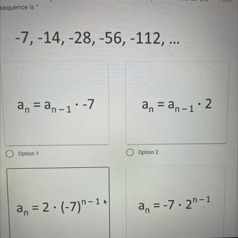 What is the explicit formula for the sequence above.-example-1