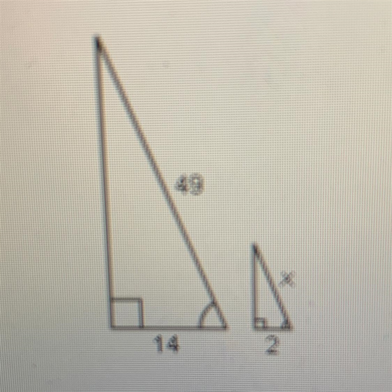 What is the value of xin the diagram? A. 9 B. 8 C. 7 D. 6-example-1