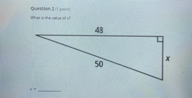 What is the value of x? 48 50 X=?-example-1