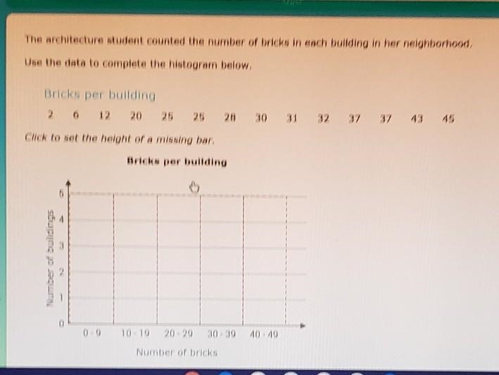 HELPPPP- PLS The architecture student counted the number of bricks in each building-example-1