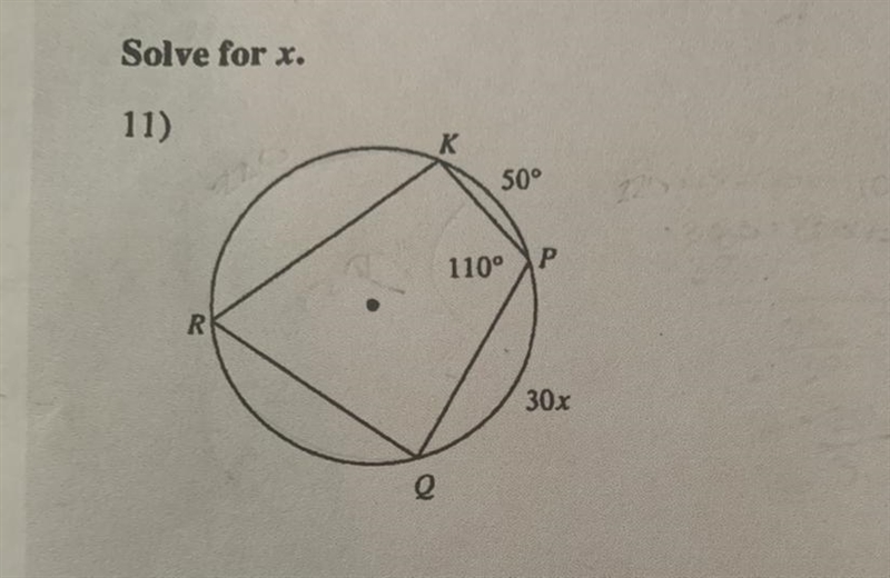 Chords! please please please help me solve for x-example-1