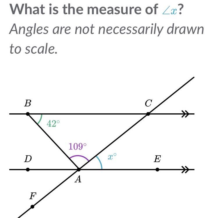 Find x Segment BC and segment DE are parallel-example-1