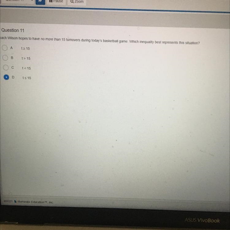 Question 11 125 C 15 Oo $15 I’m-example-1