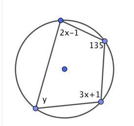 Solve x and y. show all work-example-1