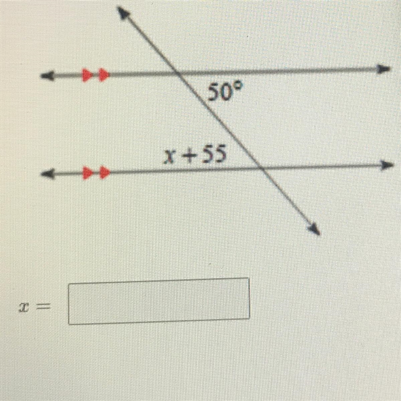 Solve for x and show your work-example-1