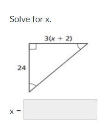 Solve for x 3(x+2) 24-example-1