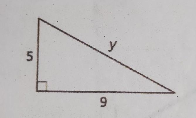 HELP!!! =∆= Applying the Pythagorean theorem, solve this triangle.​-example-1