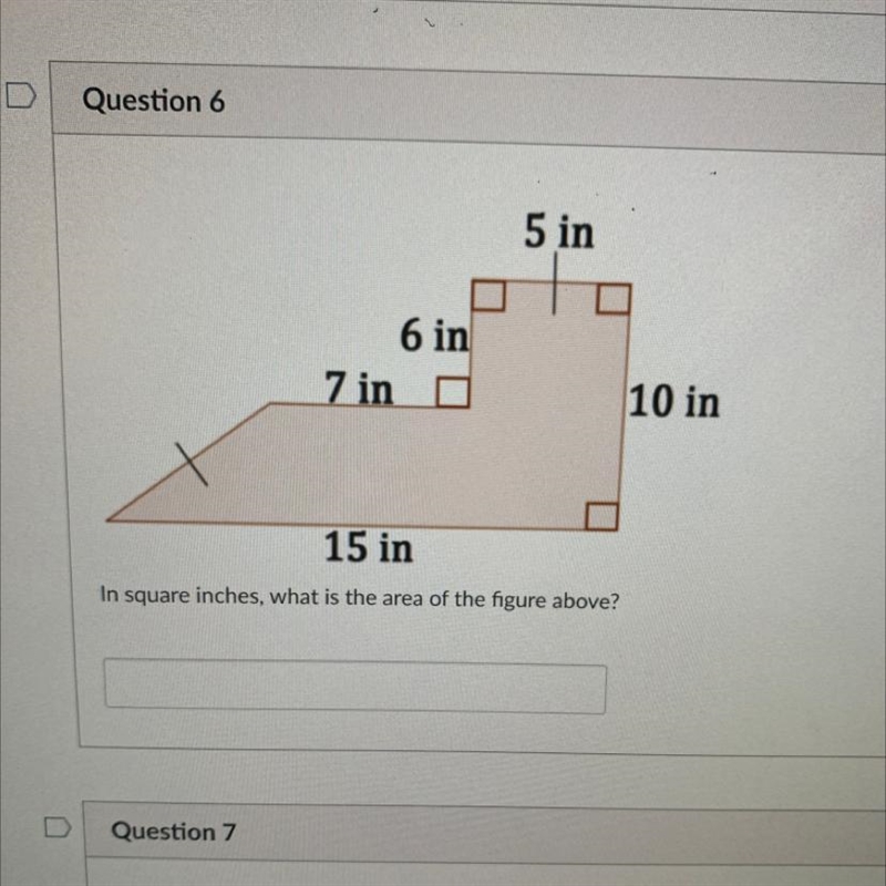 In square inches, what is the area of the figure above?-example-1