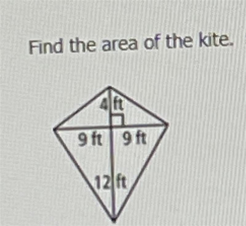 Area of a kite assistance-example-1