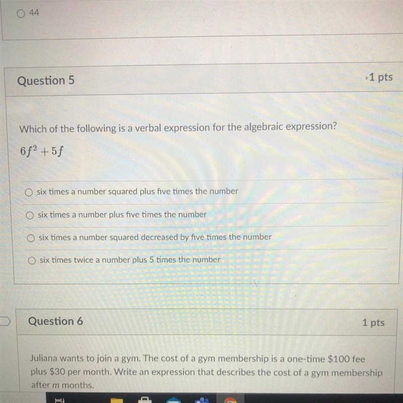 I need help on #5 please and thank you-example-1