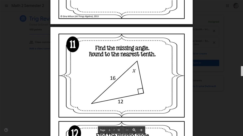 Find the missing angle. Round to the nearest tenth.-example-3