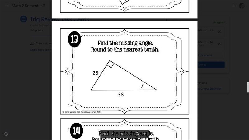 Find the missing angle. Round to the nearest tenth.-example-5