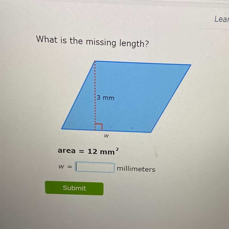 What is the missing length?-example-1