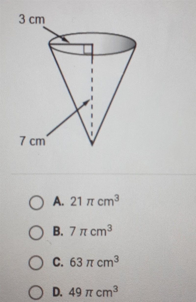 Find the volume of the conical paper cup.​-example-1