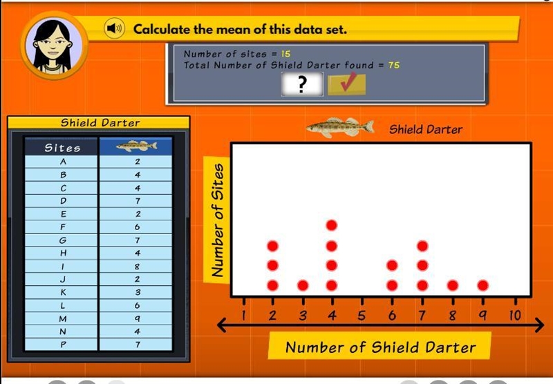 Calculate the mean of this data set-example-1