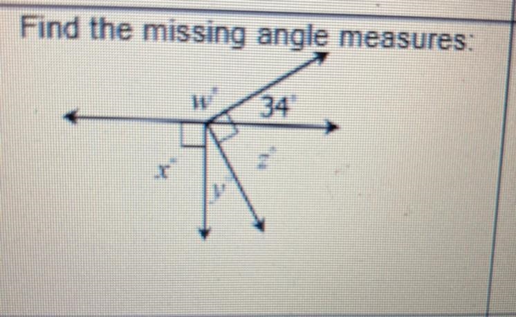 Find the missing angle measures. This is 8th grade math btw-example-1