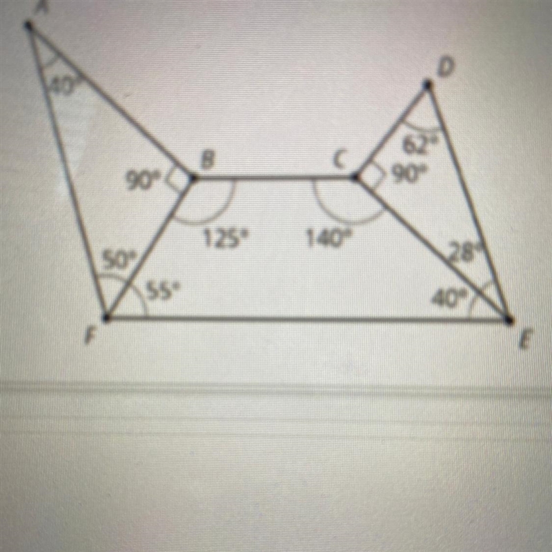 Name two pairs of complementary angles-example-1