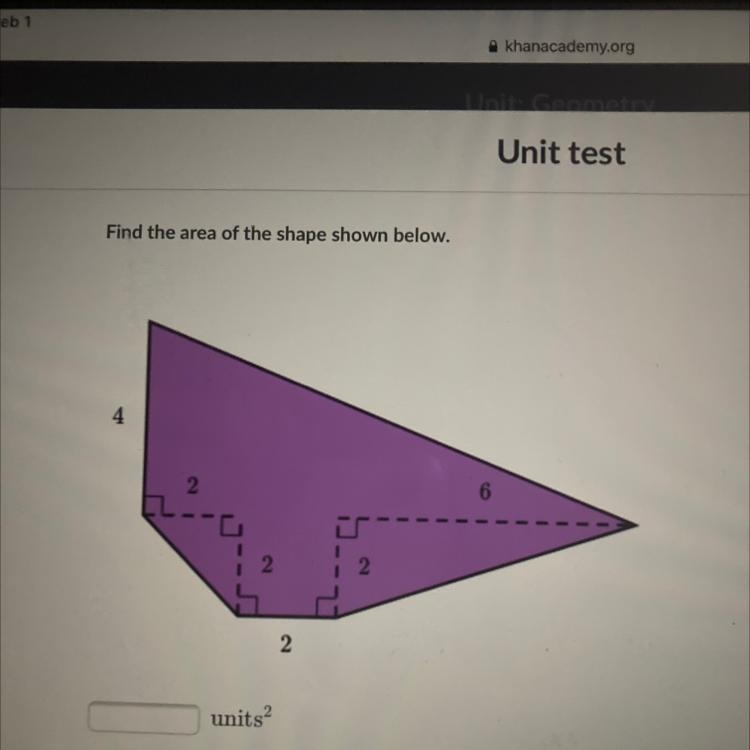 Find the area of the shape shown below plz help-example-1