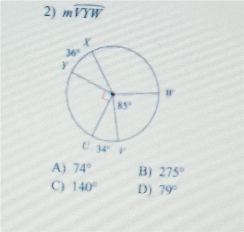 PLEASE HELP!!!!! find the measure of the arc or central angle indicated. assume that-example-1