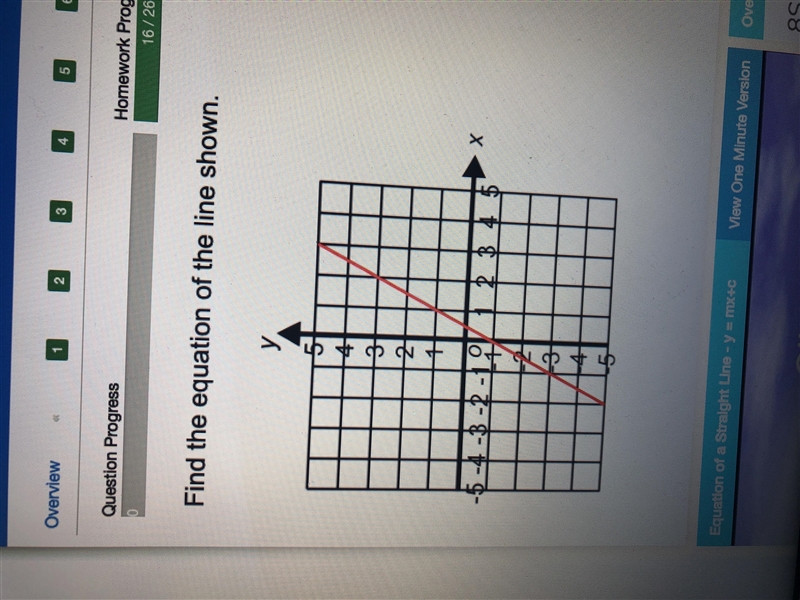 Find the equation of the line shown ASAP-example-1