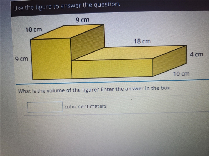 PLEAS HELP QUICK What is the volume of the figure?-example-1