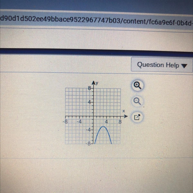 Identify the vertex of the graph. Tell whether it is a minimum or a maximum-example-1