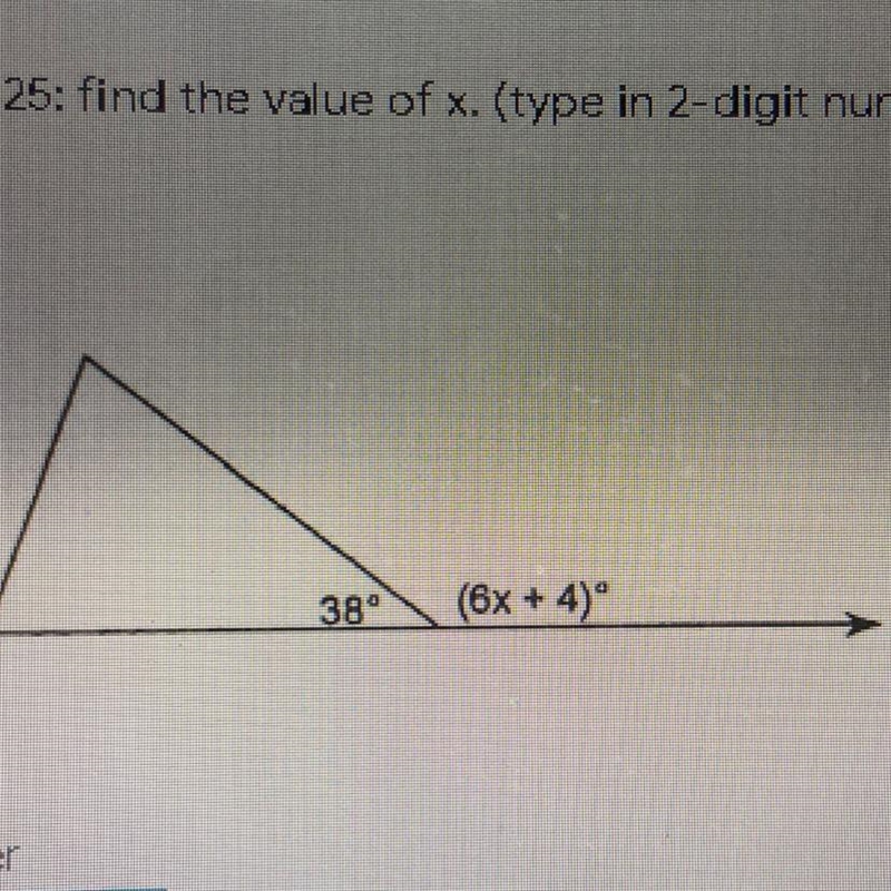 Find the value of x...-example-1