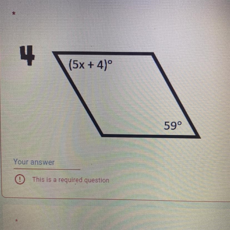 Find the value of x in each parallelogram-example-1