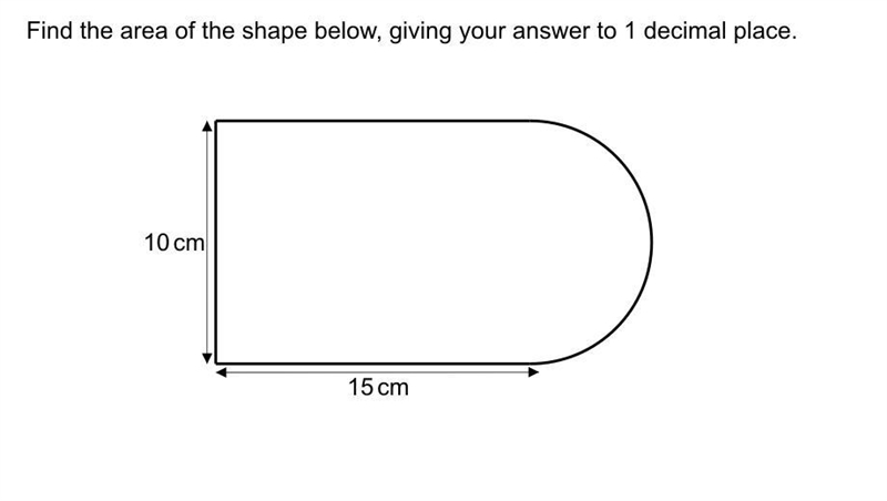 Find the area of the shape below, giving your answer to 1 decimal place-example-1