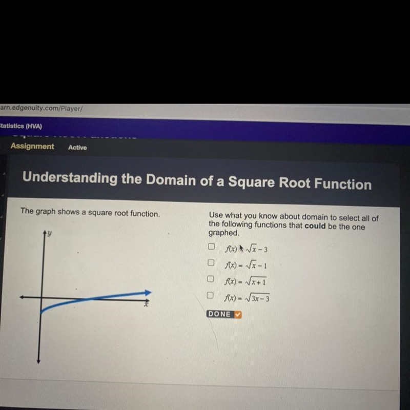 Use what you know about domain to select all the following functions I could be the-example-1