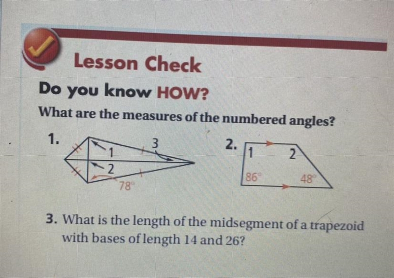 What are the measures of the numbered angles-example-1