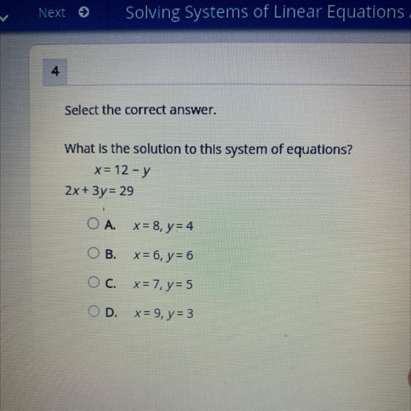 What is the solution to this system of equations?-example-1