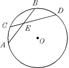 In the accompanying diagram of circle o, chords ab and cd intersect at e. if ae x-example-1