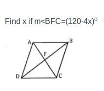 Find x if m Plz Help-example-1