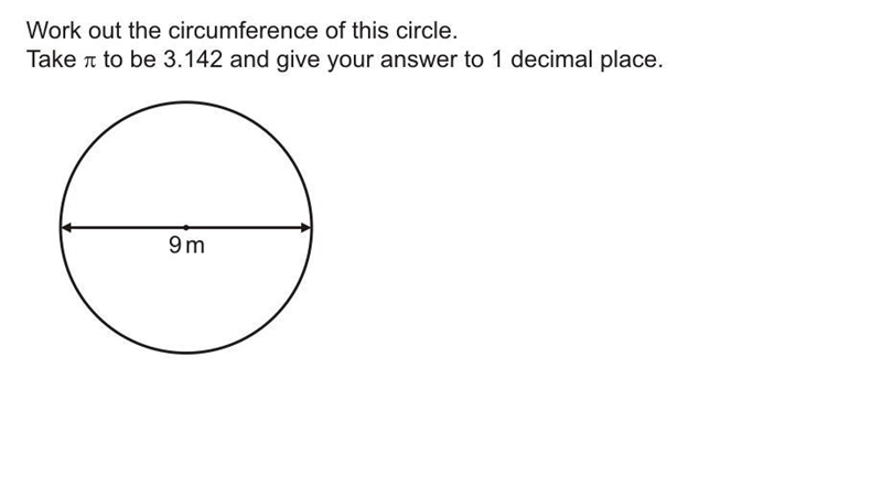 Work out the circumference of this circle.-example-1